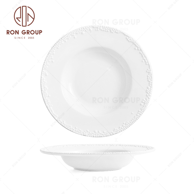 RNPCG2218 Hot Sales FAFARTC Series Restaurant Hotel Bar Cafe Wedding White Hat Shape Bowl
