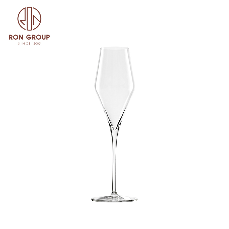 290 ml Wholesale custom logo champagne crystal bordeaux wedding champagne flutes glasses