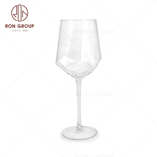 Custom luxury tulip shaped long stem goblet wine glasses for wedding