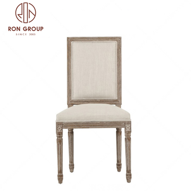Classical banquet and event chairs party round back wood frame wedding chair