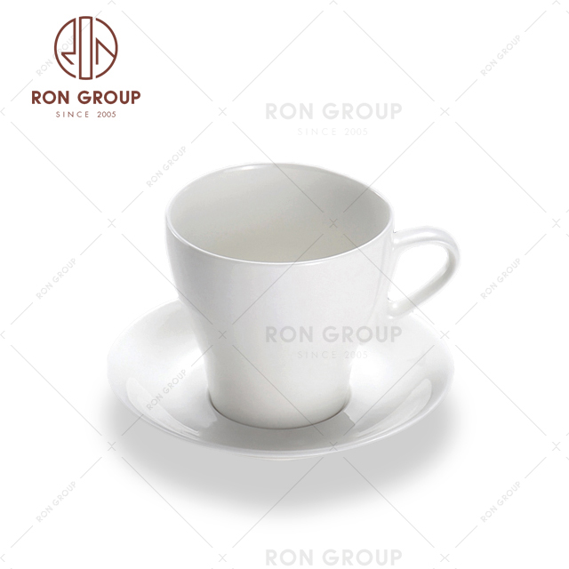 Hot sell white porcelain drinkware ceramic tea cup coffee cup