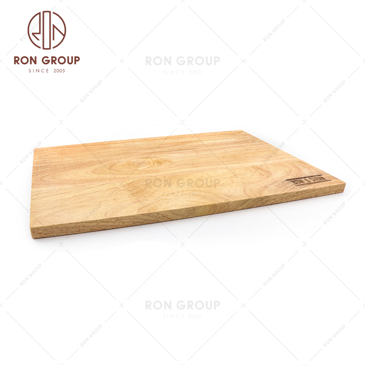 Household Natural Oak Wood Serving Wood Pizza Paddle Board Tray 