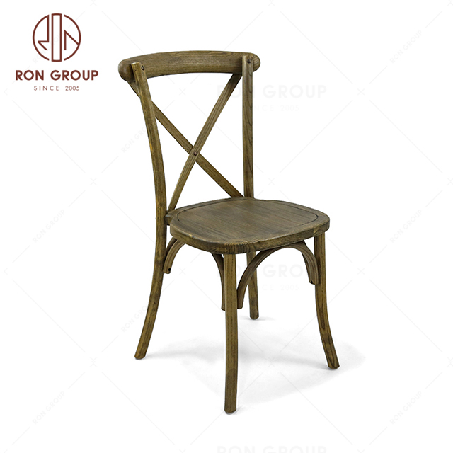 RNFH4-20 High quality elm wood restaurant furniture hotel banquet party wedding chair