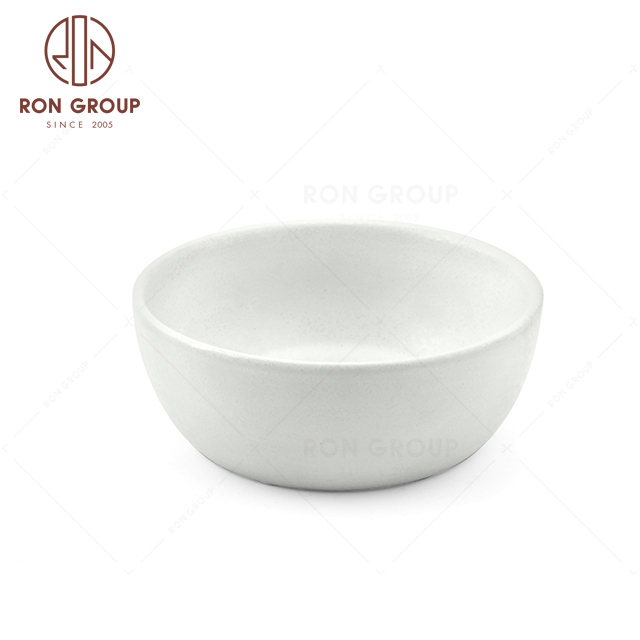 RNPCT1904-2D Hot Sales Raindrop White Style Restaurant Hotel Bar Cafe Wedding Soup Bowl
