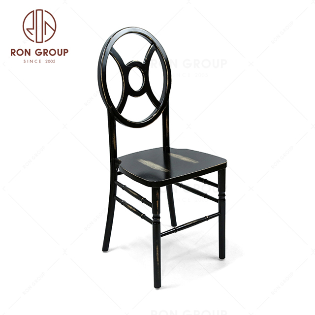 RNFH4-14E Acacia wood elm wood black color restaurant furniture hotel banquet party wedding chair