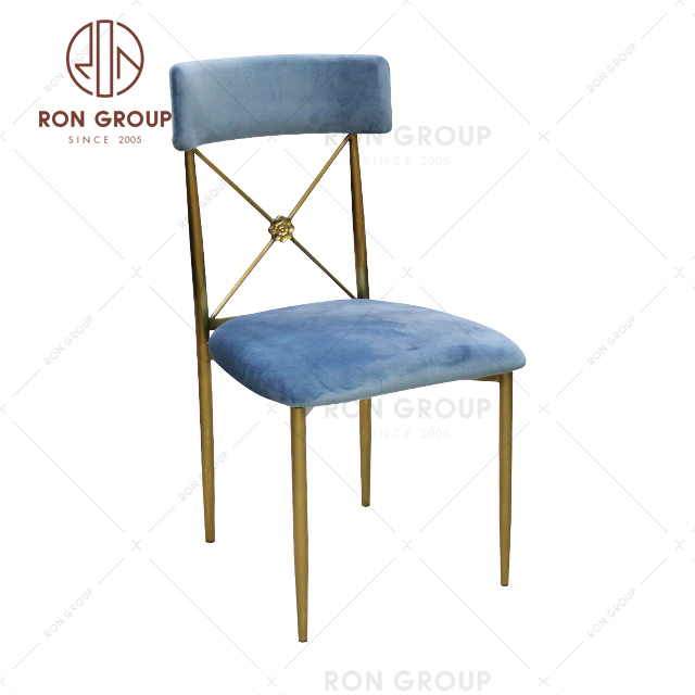 French style dining modern luxury velvet high quality banquet chair