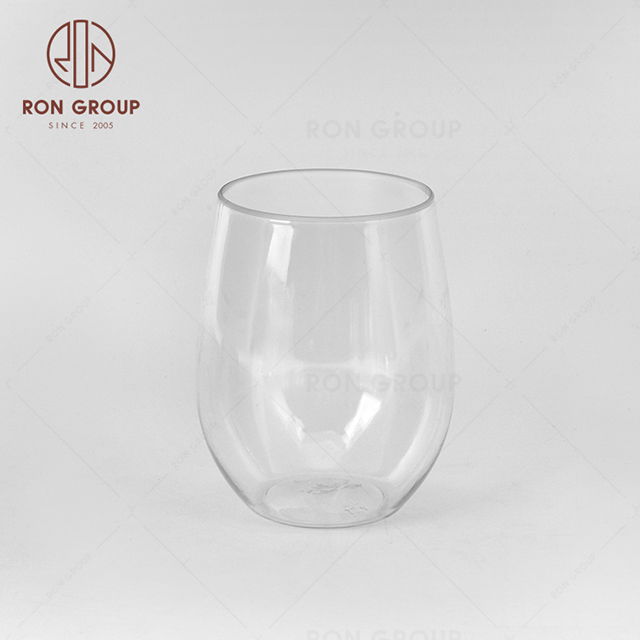 12oz 16oz Wholesale glass red wine Plastic Wine Cups Party Catering Clear Disposable Glasses