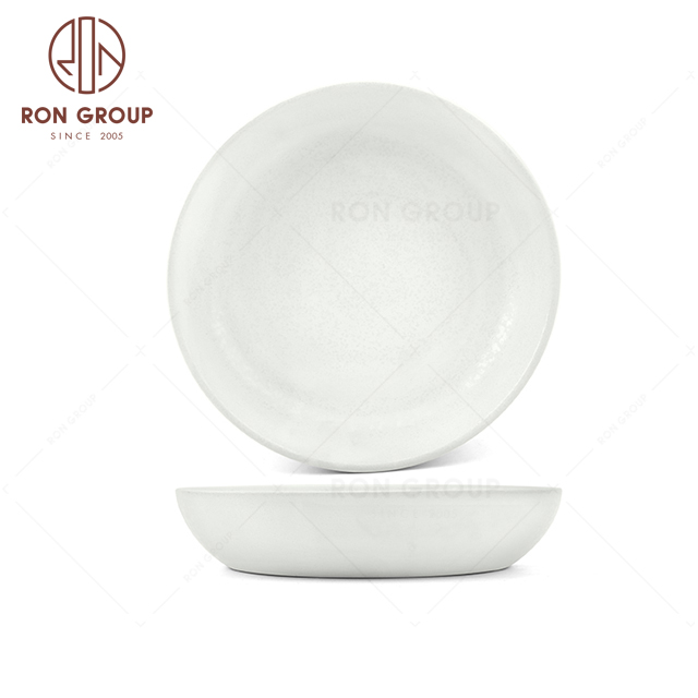 RNPCT1904-5D Modern Design Raindrop White Style Restaurant Hotel Bar Cafe Wedding Suace Plate