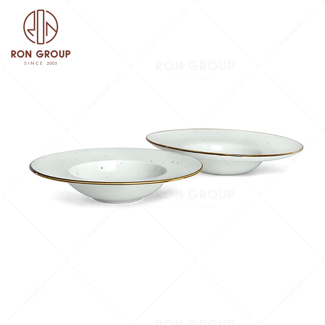 RonGroup New Color Chip Proof  Collection Misty White Bule -  Hat Shape  Plate 