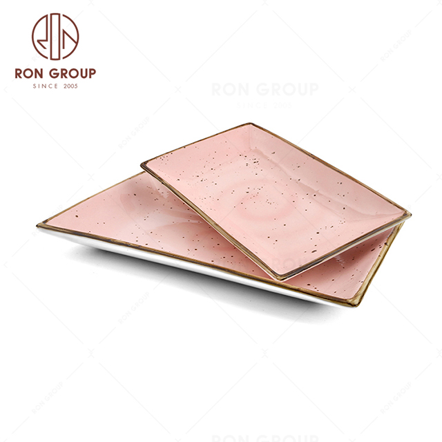 RonGroup New Color Chip Proof  Collection Shell Pink - Retangular Plate 
