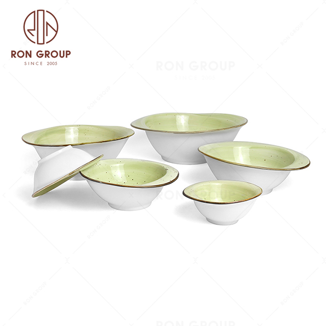 RonGroup New Color Chip Proof  Collection Apple Green - Odd  Bowl 