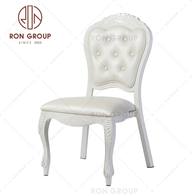 European style dinning chair aluminum frame wedding throne chair