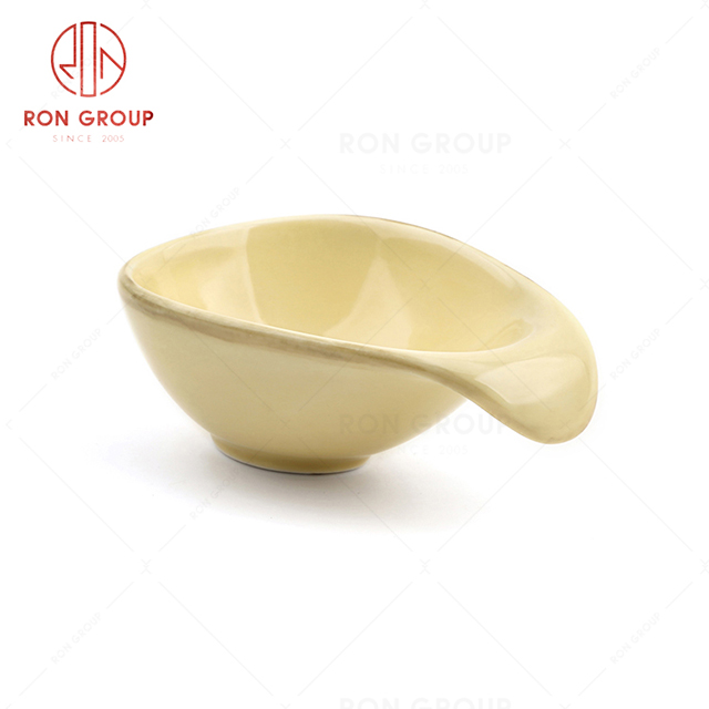 RonGroup New Color Custard Chip Proof Porcelain  Collection - Ceramic Dinnerware Snack Bowl
