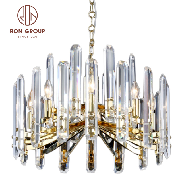 Luxury crystal chandelier lighting customized design for the hotel hobby lobby decoration