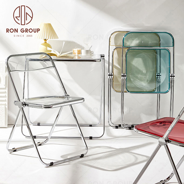 RonGroup Wedding Outdoor  Furniture Leisure Transparent Folding Chair