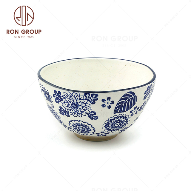 European Style New Design Blue Porcelain Bowls for Hotels and Restaurants
