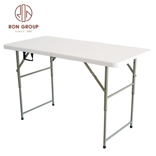 Wholesale White Foldable Portable Rectangle Outdoor Plastic Folding Table For Events