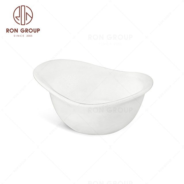 RNPCE014-Hot Sales Frosted White Style Restaurant Hotel Bar Cafe Wedding Ceramic Olive Plate