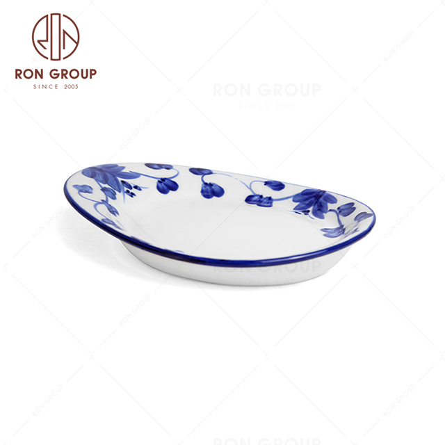 RNPCE016-Customized Rattan Flower Style Restaurant Hotel Bar Cafe Wedding Shallow Plate