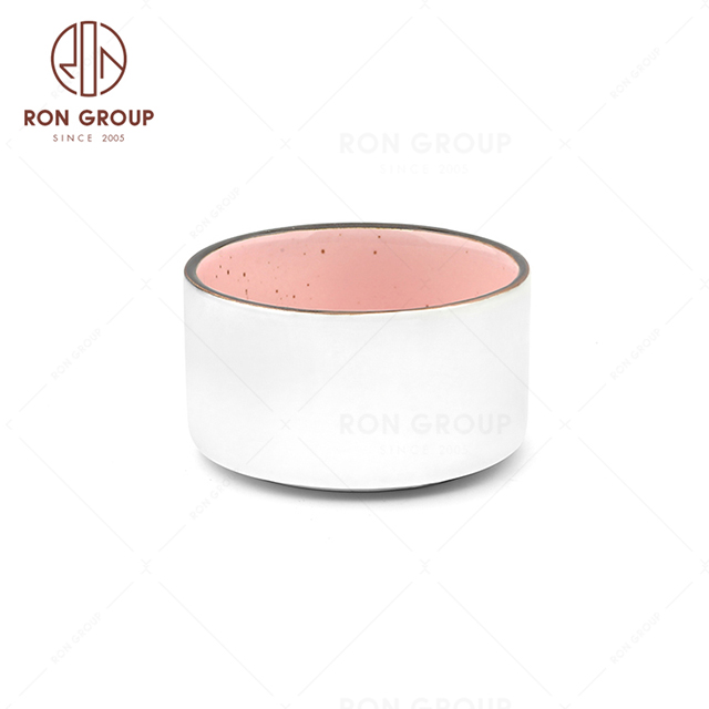 RonGroup New Color Chip Proof  Collection Shell Pink - Sauce  Bowl   