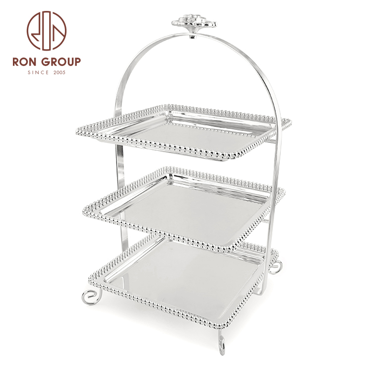 Metal Holder Carriage Cup Cake Stand Set Decorating Dessert Display for Birthday Wedding