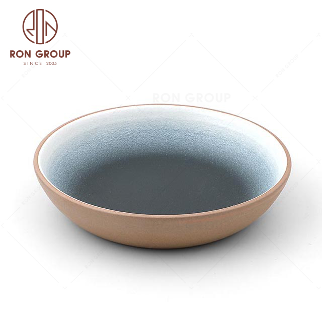 RNPCT1904G-5N Japanese tableware Terracotta 8" soup dish Dinnerware For Restaurant Hotel Party 