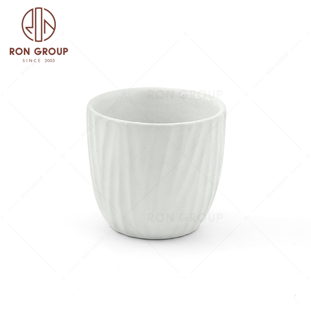 RNPCT2008-7D High Quality Raindrop White Style Restaurant Hotel Bar Cafe Wedding Blade Cup
