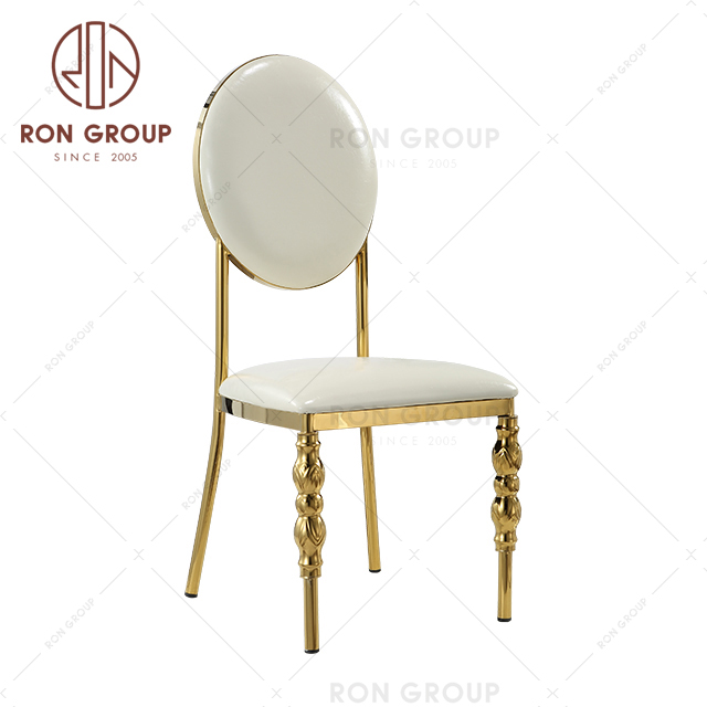 Luxury New design Gold Stainless Steel Wedding Banquet Chair 