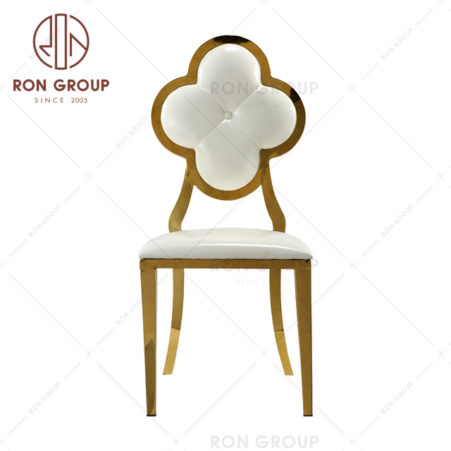 Antique hot sale new design event wedding use dining stainless steel chair