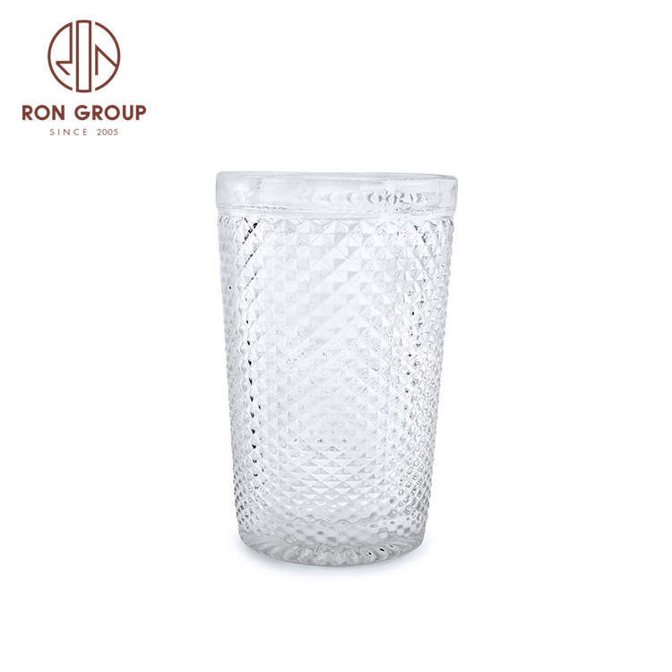 400ml Glassware Wedding Color Customized Water Tumbler Glass For Drinking Wine Glasses