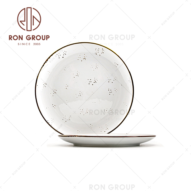Wholesale banquet restaurant porcelain crockery plates dinner sets 