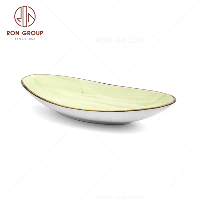 RonGroup New Color Chip Proof  Collection Apple Green - Snack Plate 