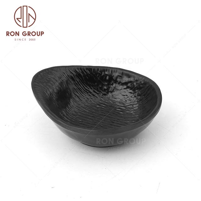 MN5006 Cheap Unbreakable Plastics restaurant Party Tableware Melamine handle bowl For Sale