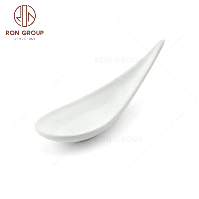 RNPCT2009-10D Hot Sales Raindrop White Style Restaurant Hotel Bar Cafe Wedding Willow Spoon