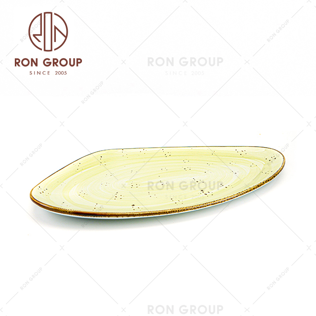 China luxury custom printed dinnerware crockery sets porcelain plate 