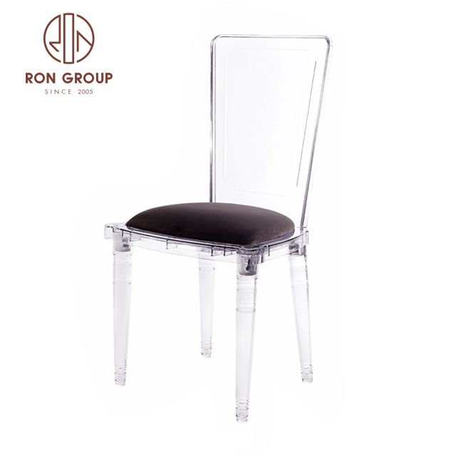 Factory price simple design clear dining pc plastic chairs for events