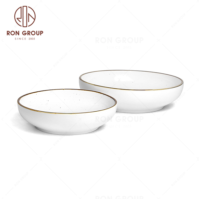 RonGroup New Color Chip Proof  Collection Cream White  -  Soup Plate