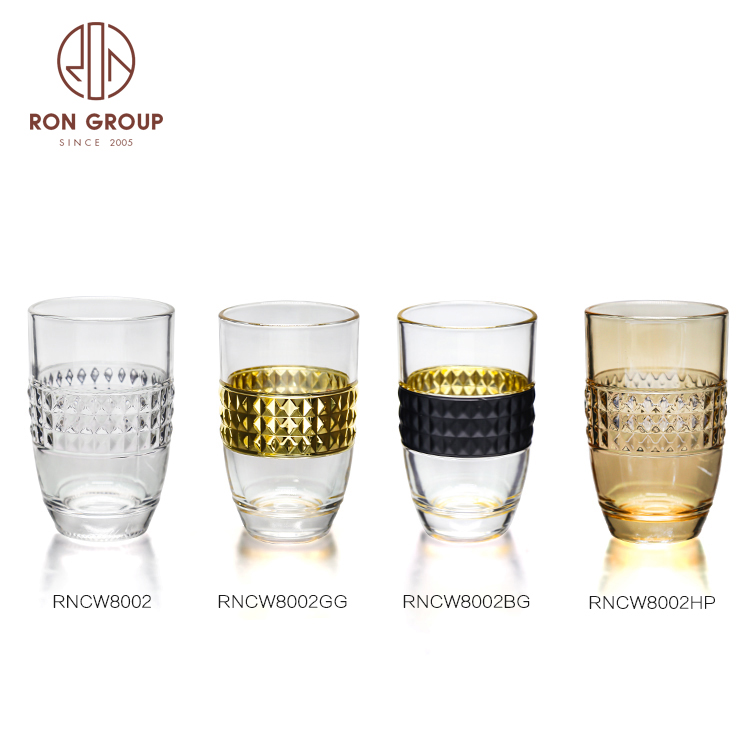 INS popular simple transparent straight long drinking glasses wine juice cocktail glass cup