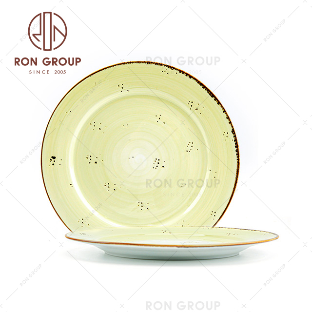 OEM good price restaurant wholesale porcelain dinner flat plates sets