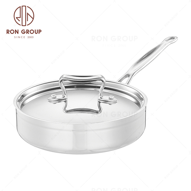 RNK18-10000 High Quality Large Capacity Three-layer 304 Stainless Steel commercial single-handle short Cookwaree Soup Pot Sauce StockPot