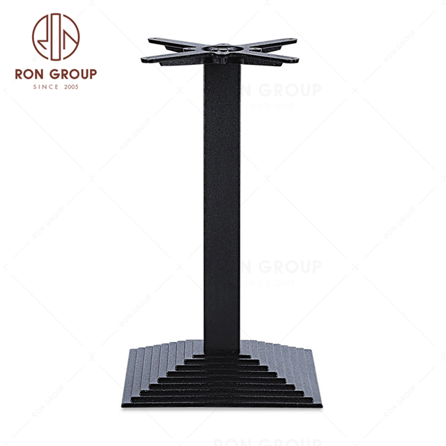 Wholesale black cafe dinning coffee dining metal table bases for restaurant
