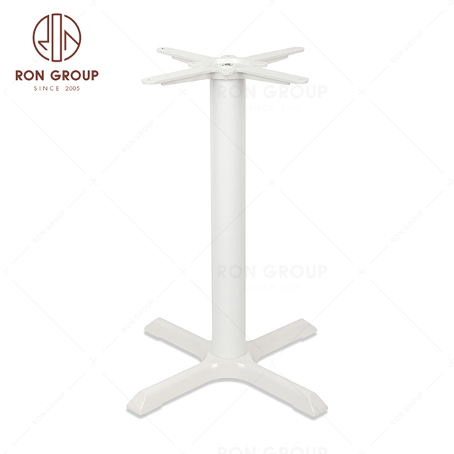 Decorative Polished White Metal Table Legs Stainless Steel Dining Table Base for Coffee