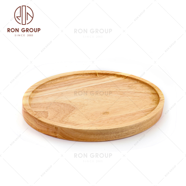 Factory Direct Sales Customized Serving Burlywood Oak Wooden Pizza Tray 