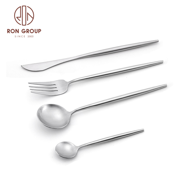 Wholesale Stainless Steel Silver Cutlery Set Kitchen Knife Spoon And Fork for Wedding Event