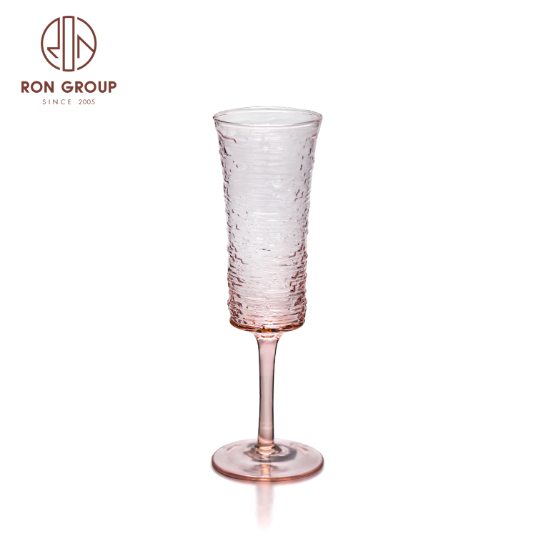elegant wedding luxury drinking cup pink glasses goblet crystal glassware wine