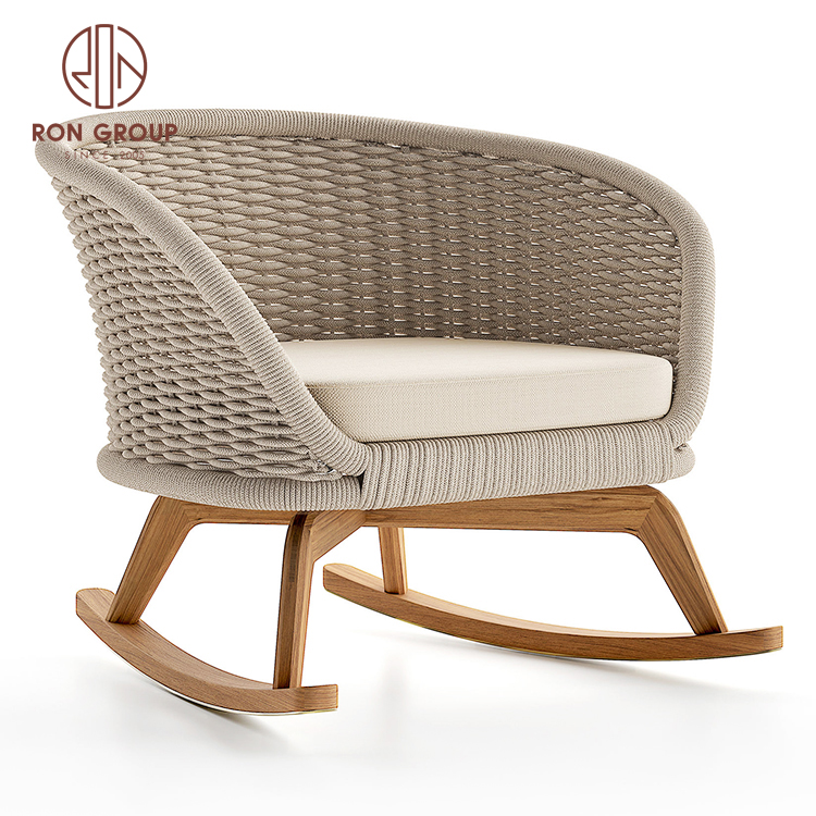 Hot sales European style lazy chair outdoor rolling chair furniture rocking chair