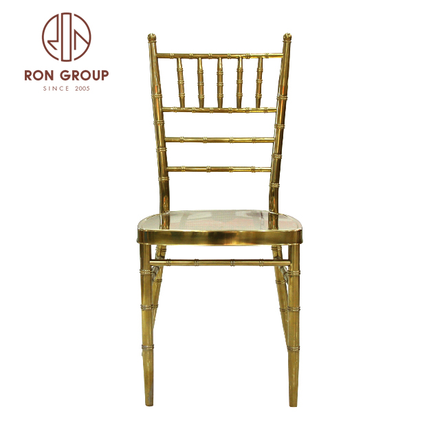 Wholesale Gold Metal Stacking Chiavari Chairs For Wedding Hall