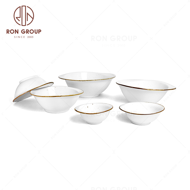 RonGroup New Color Chip Proof  Collection Cream White  - Odd Bowl 