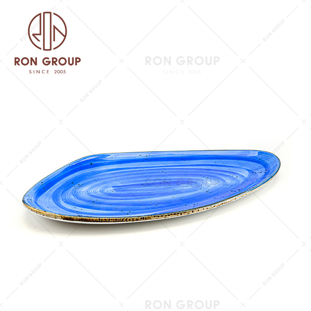 Wholesale China restaurant supplier hotel crockery porcelain plates sets dinnerware 
