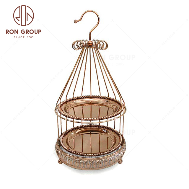 NBF48S Factory Wholesale Stainless Steel Wedding Restaurant Birdcage Cake Stand